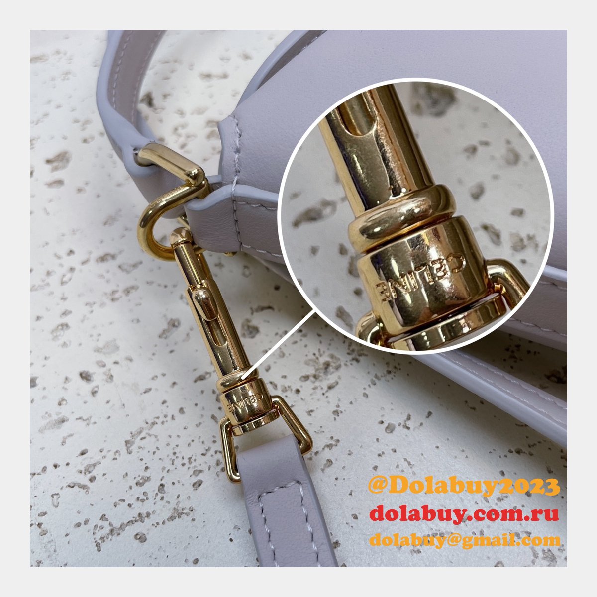 Top Quality Celine 10K943 Bucket Triomphe Smooth Designer Bag