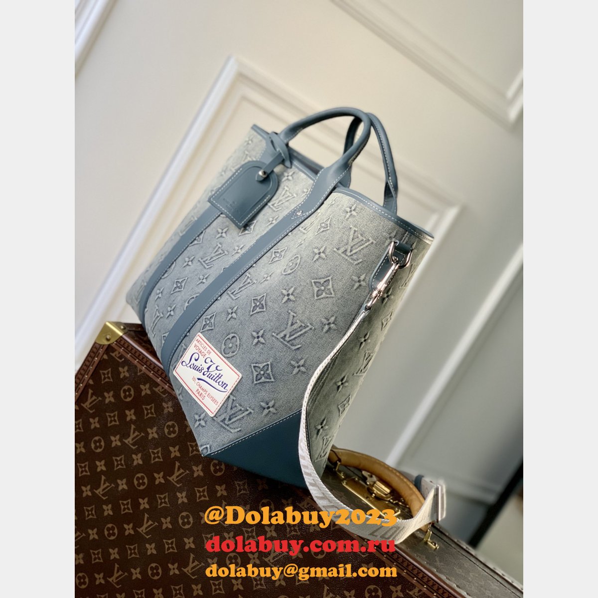 Weekend Tote NM Monogram Louis Vuitton Fashion Men Fake M22537 Bag