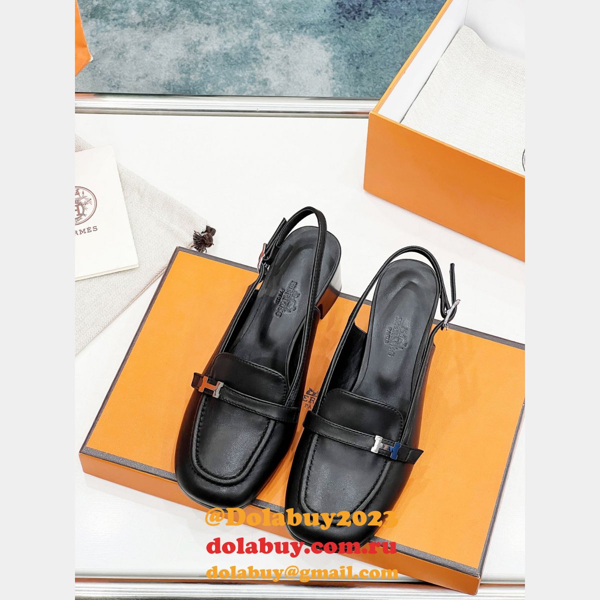 Designer Infinie Pump Hermes Knockoff Sandals Shoes