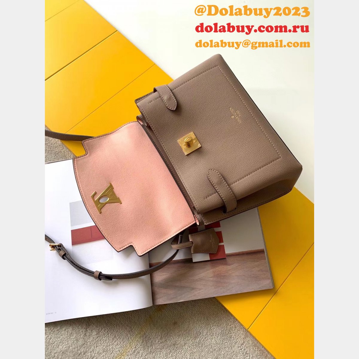 Designer Louis Vuitton Lockme Ever BB Handbag Shoulder M53937 Bag