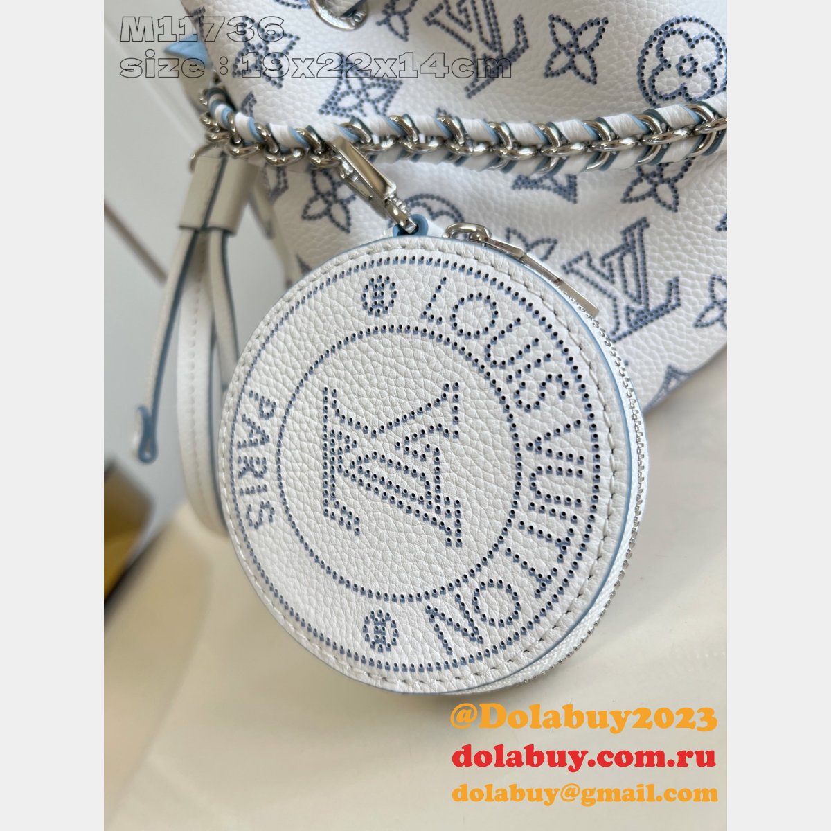 Bella Mahina M11736 White Inspired Louis Vuitton Luxury Bags