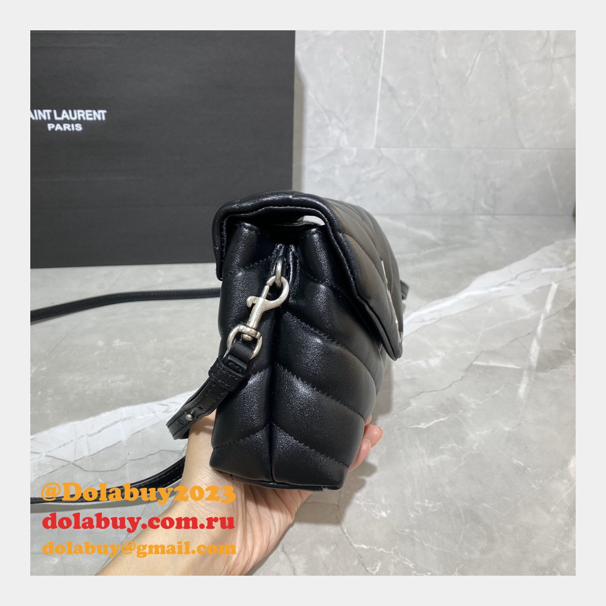 BEST HIGH QUALITY YSL 467072 LOULOU MATELASSE 20CM