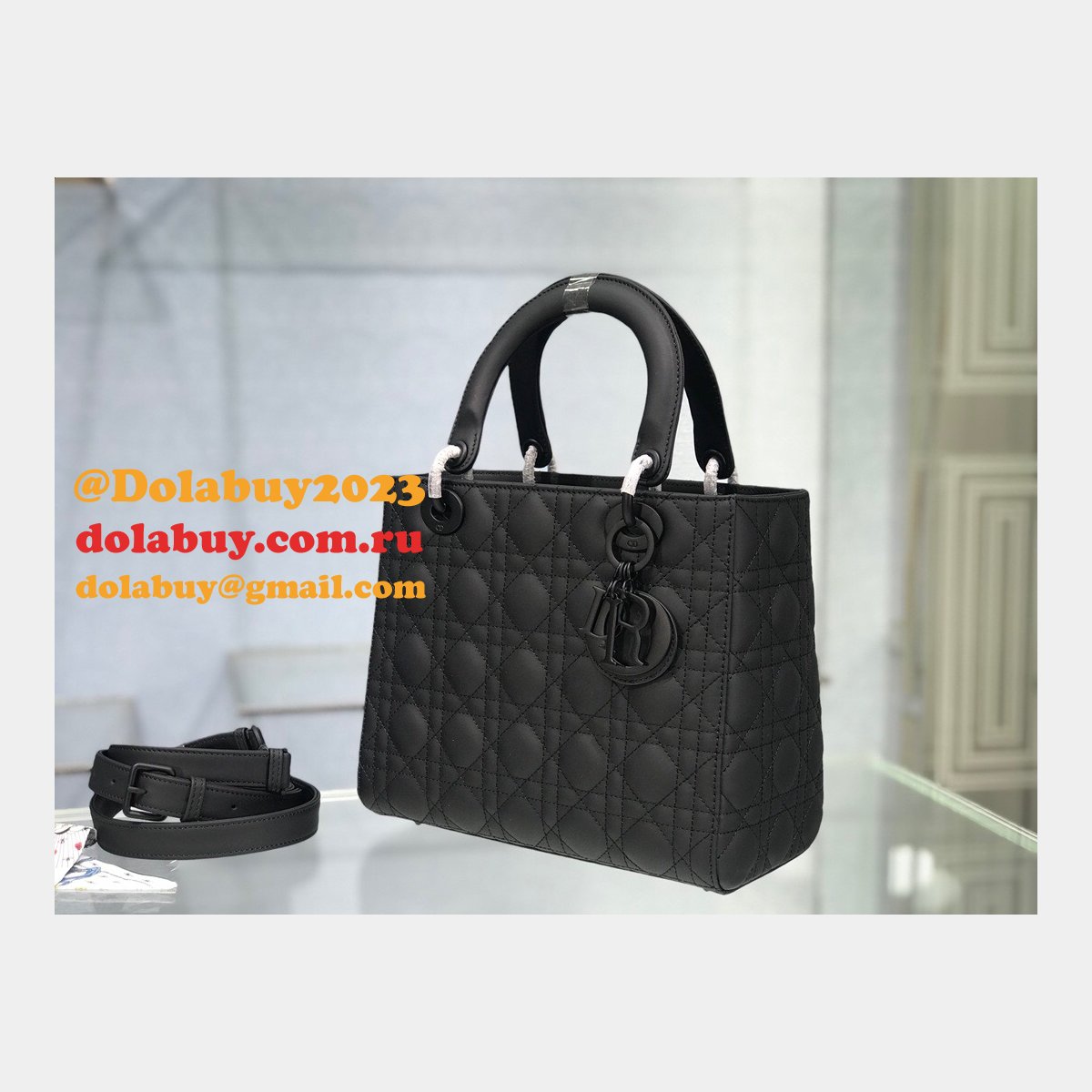 Replica Christian Dior Knockoff Lady Dior 24cm Purses