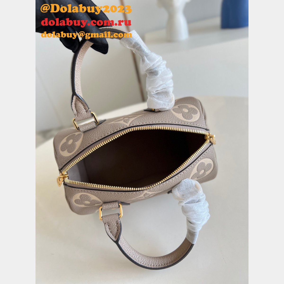 Wholesale Louis Vuitton M58953 Speedy Bandoulière 20 Monogram Empreinte Leather