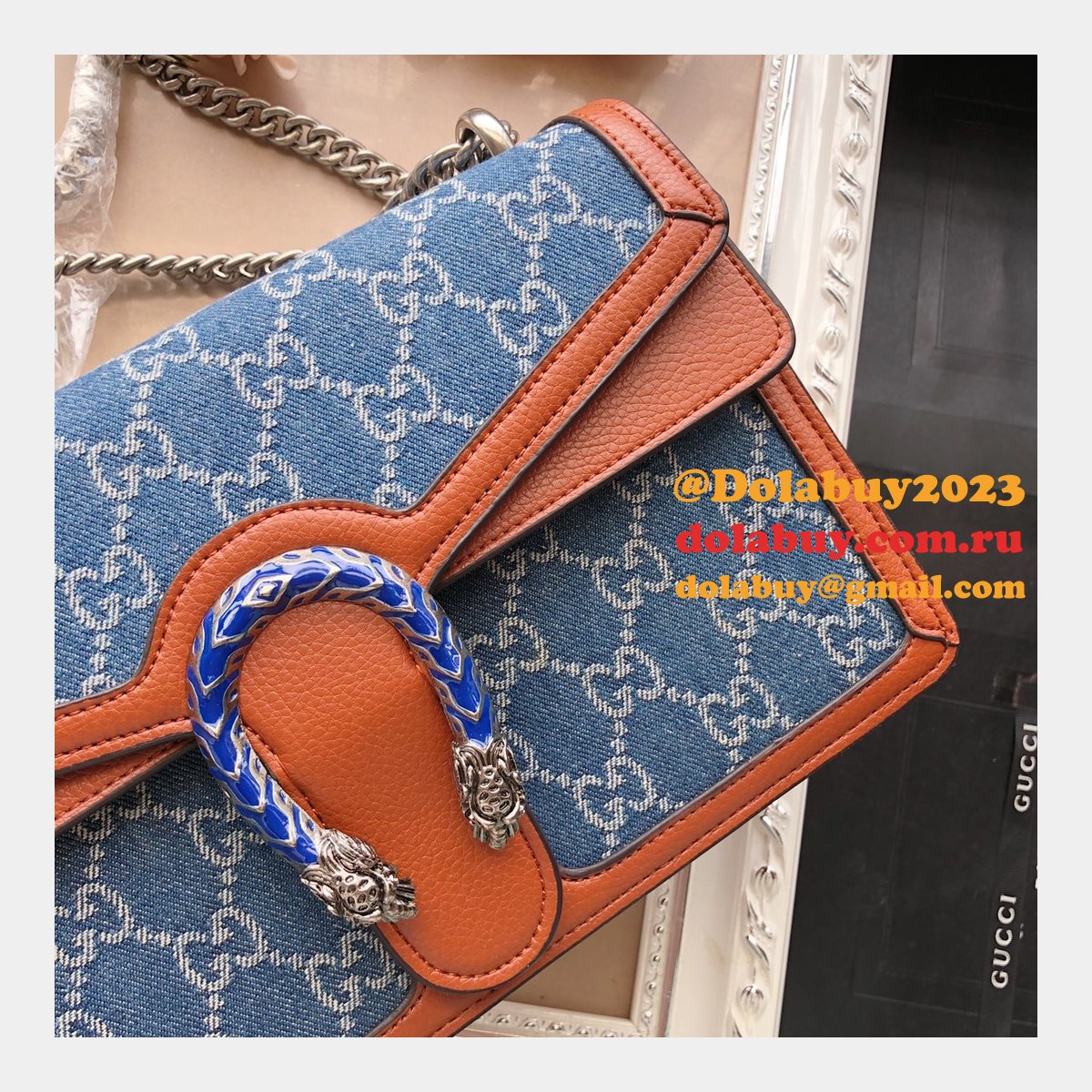 G*u*i knockoff gg supreme dionysus 400249 shoulder bag