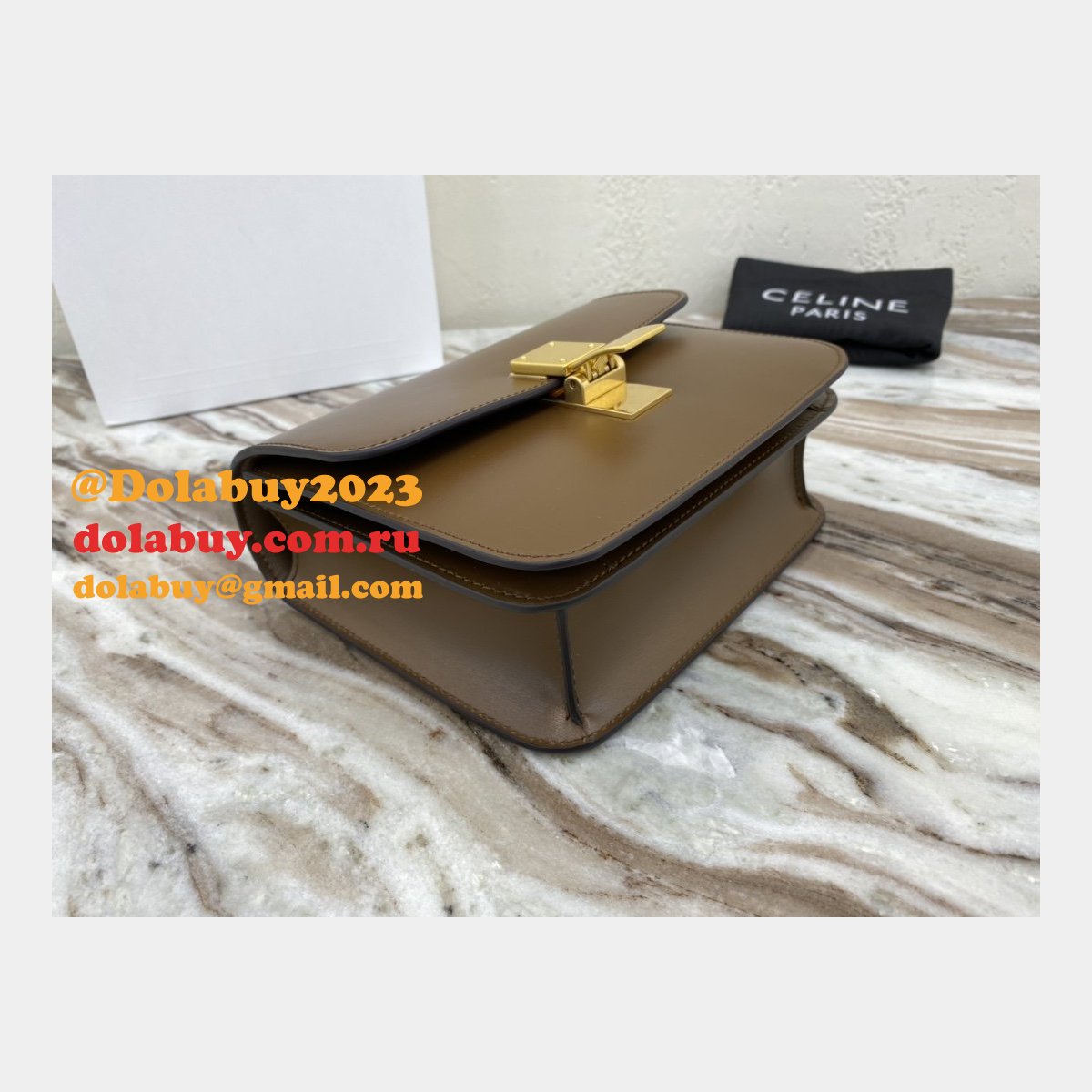 Cheap Celine Designer Teen Classic Box Brown Bag