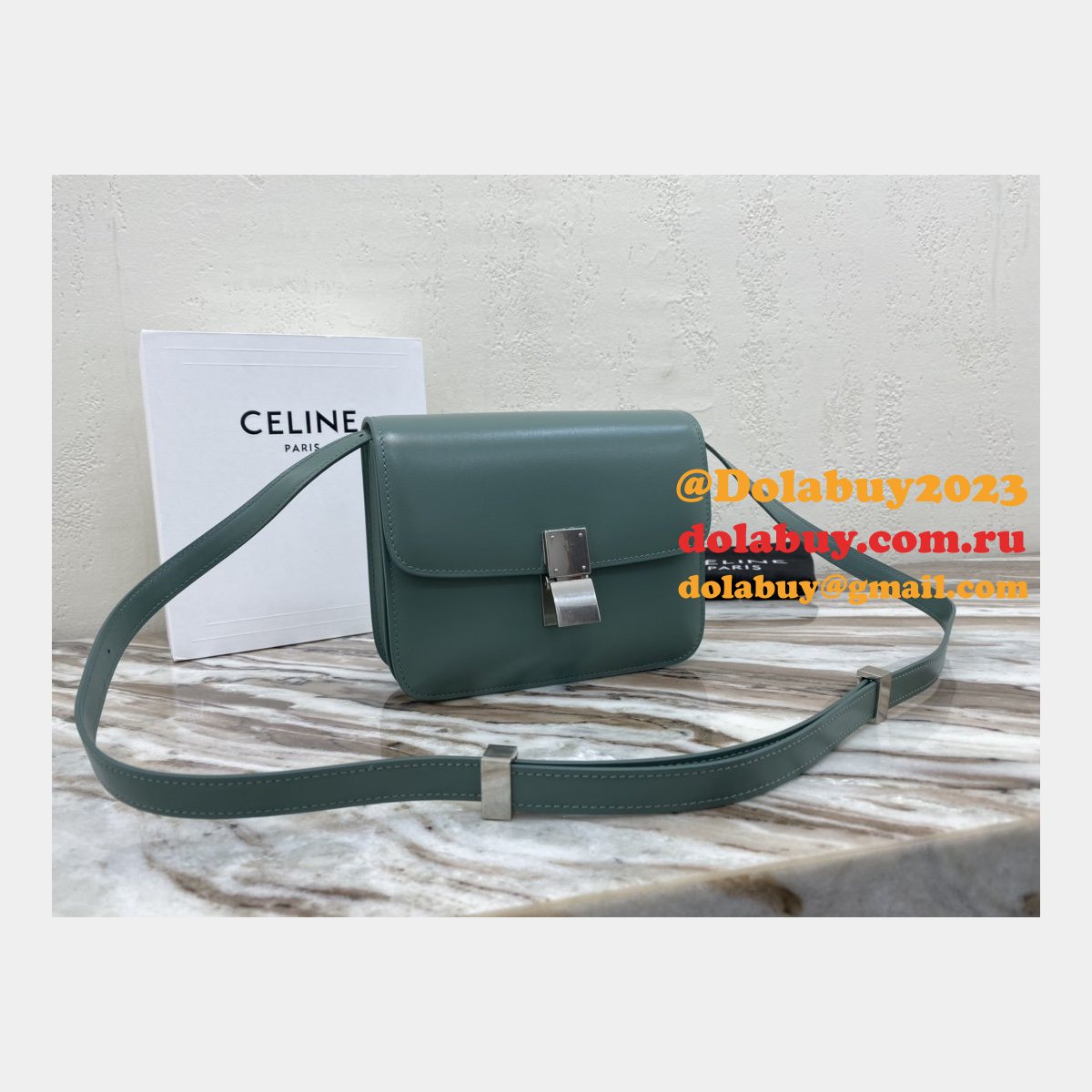 Top Quality Celine Teen Classic Calfskin Box Bag