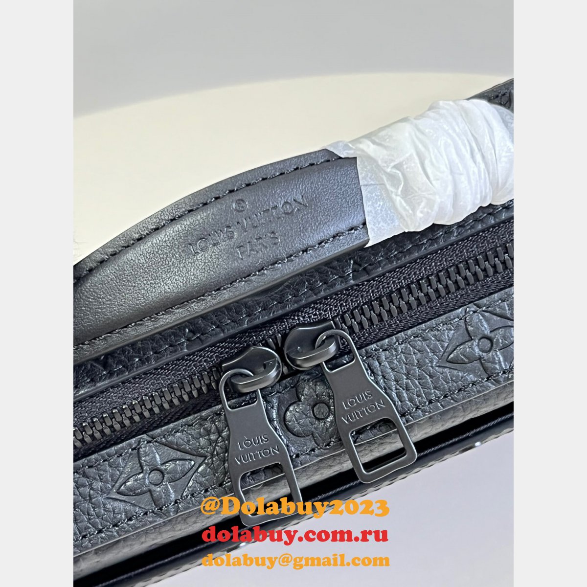 Louis Vuitton Luxury M59163 Black Handle Soft Trunk Taurillon Monogram Men Bags