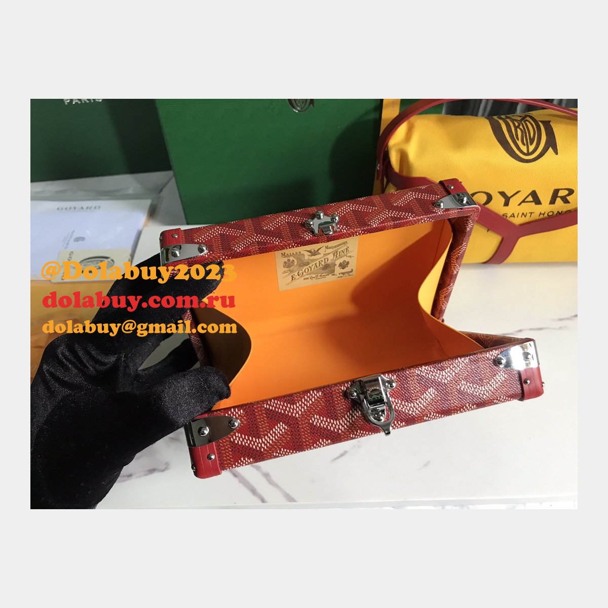 Best Quality 020177 Minaudière Goyardine Replica Goyard bags