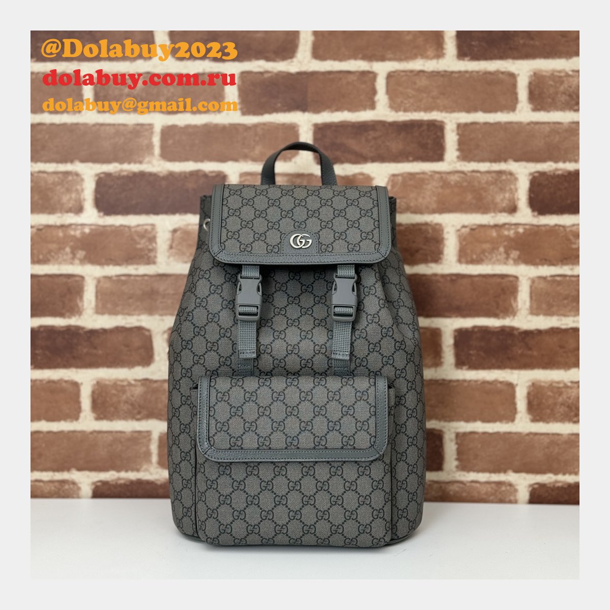 men G*u*i 792114 ophidia small gg backpack ebony supreme copy bag