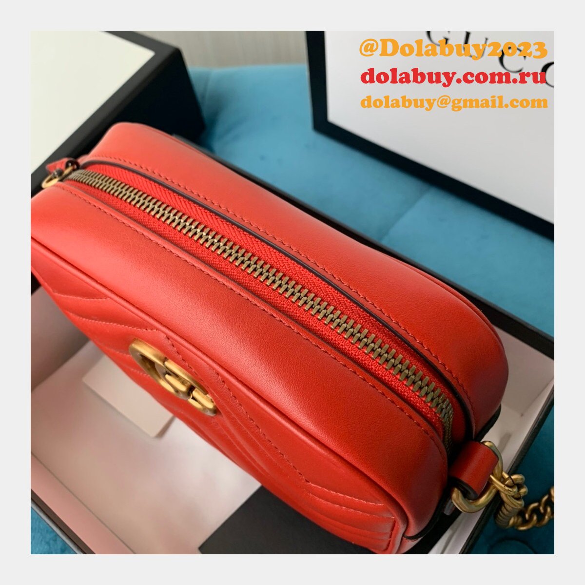 G*u*i replica gg marmont matelassé mini 448065 bag