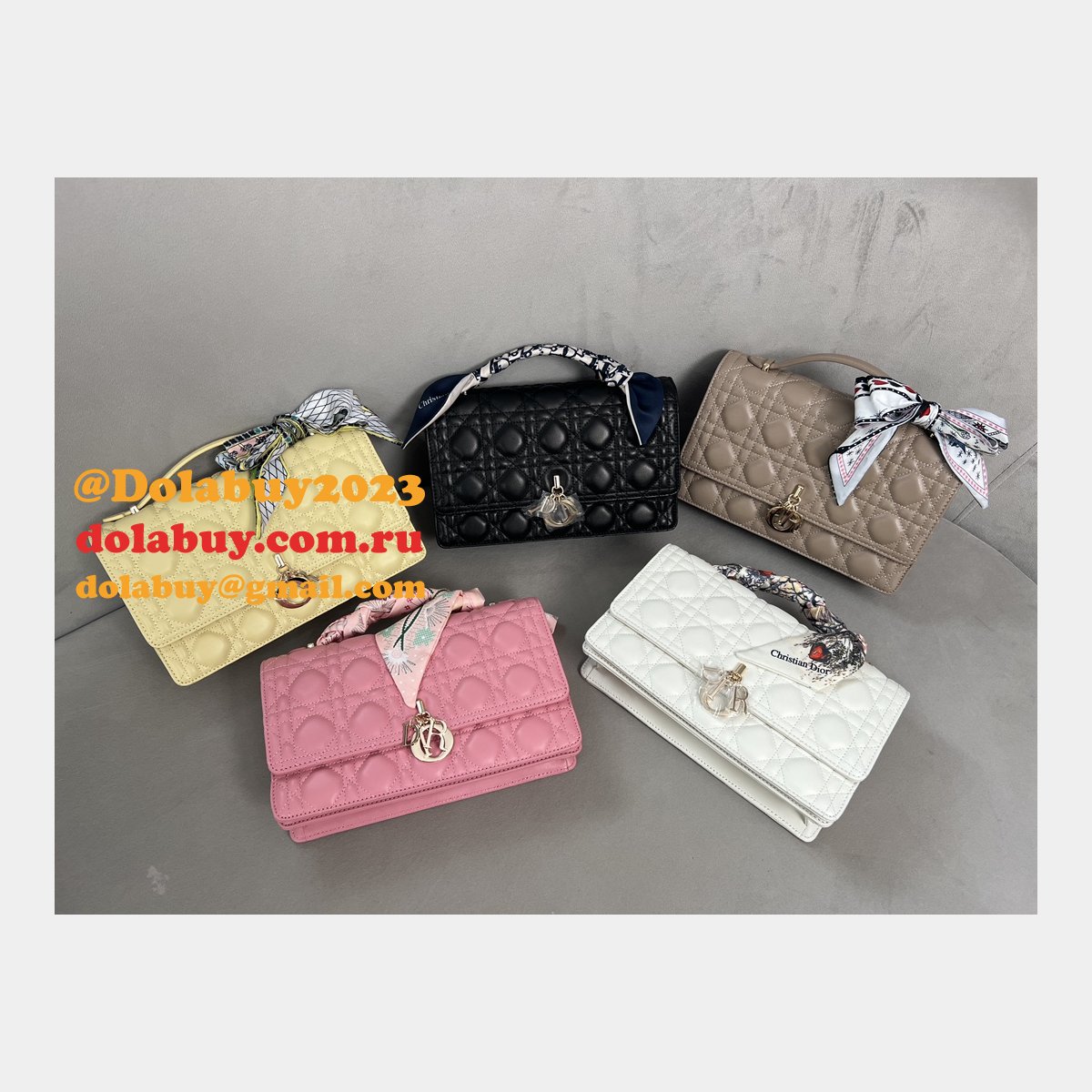 Luxury MISS DIOR LAMBSKIN 9212 Fashion LADY BAG