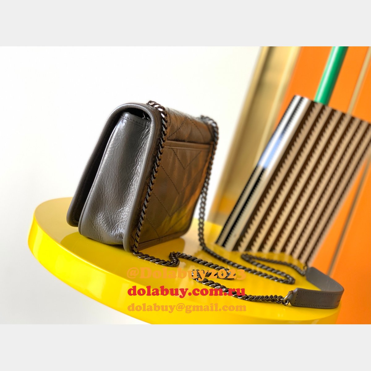 Fashion SAINT LAURENT niki chain wallet mini bag 583103