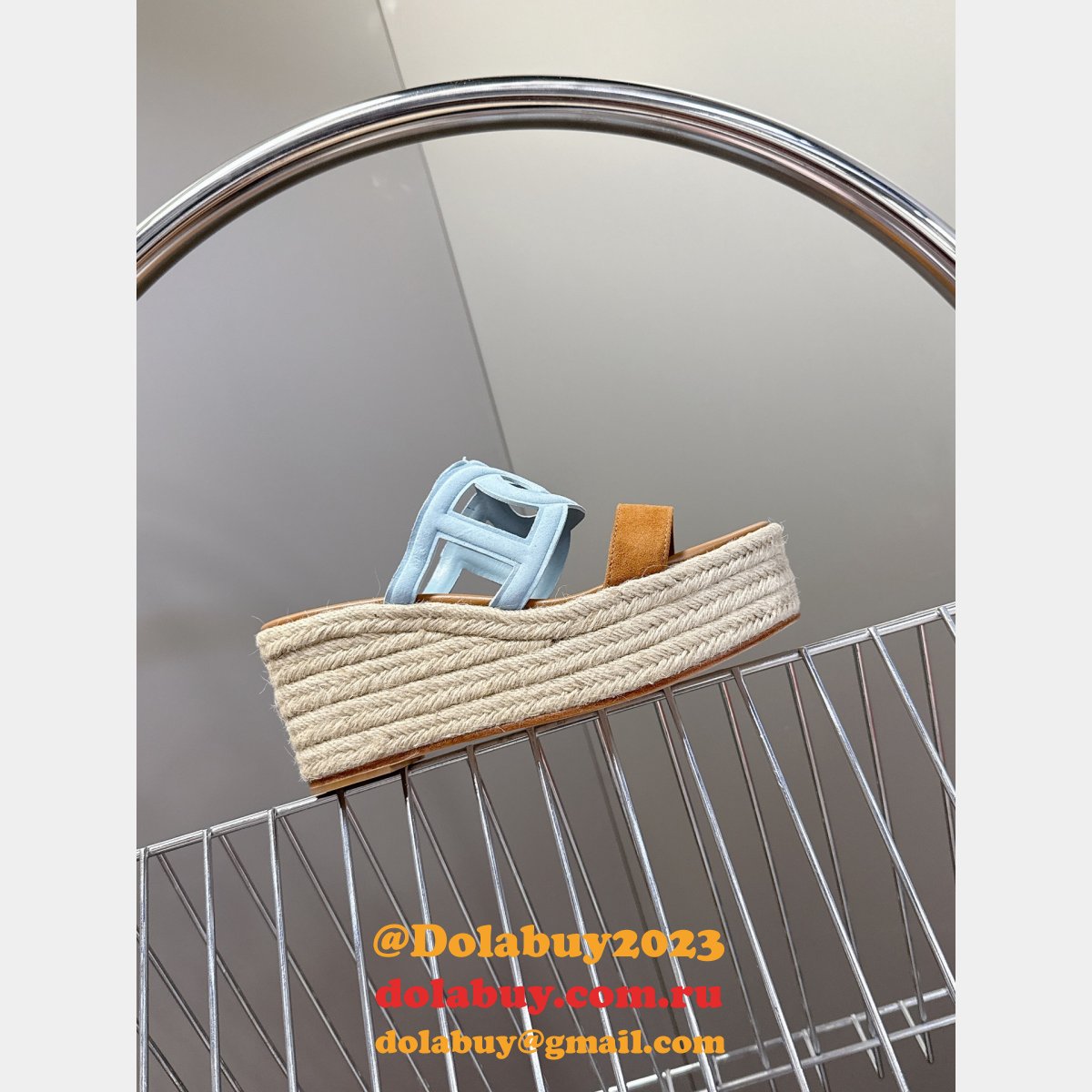 Inspired Hermes Wedge High Heel Sandals