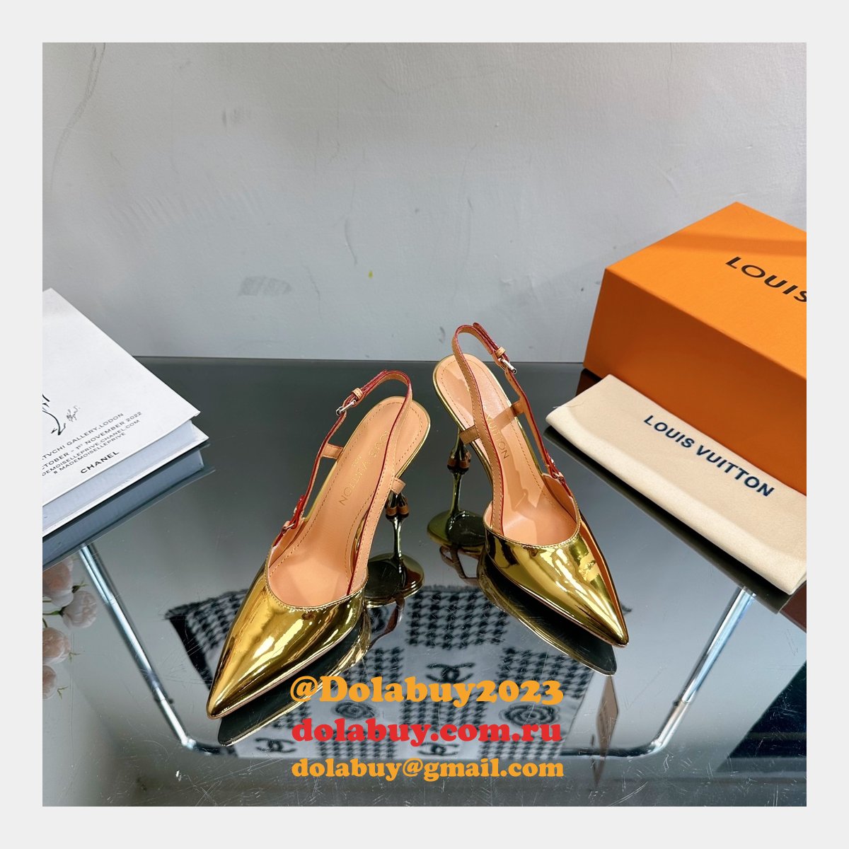 Louis Vuitton 1:1 Mirror Blossom Slingback Pump Shoes