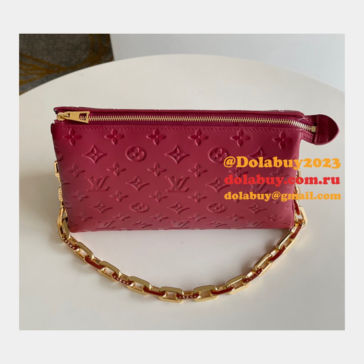 Louis Vuitton High Quality Designer Replica Coussin PM H27 Wine M59275 Bags