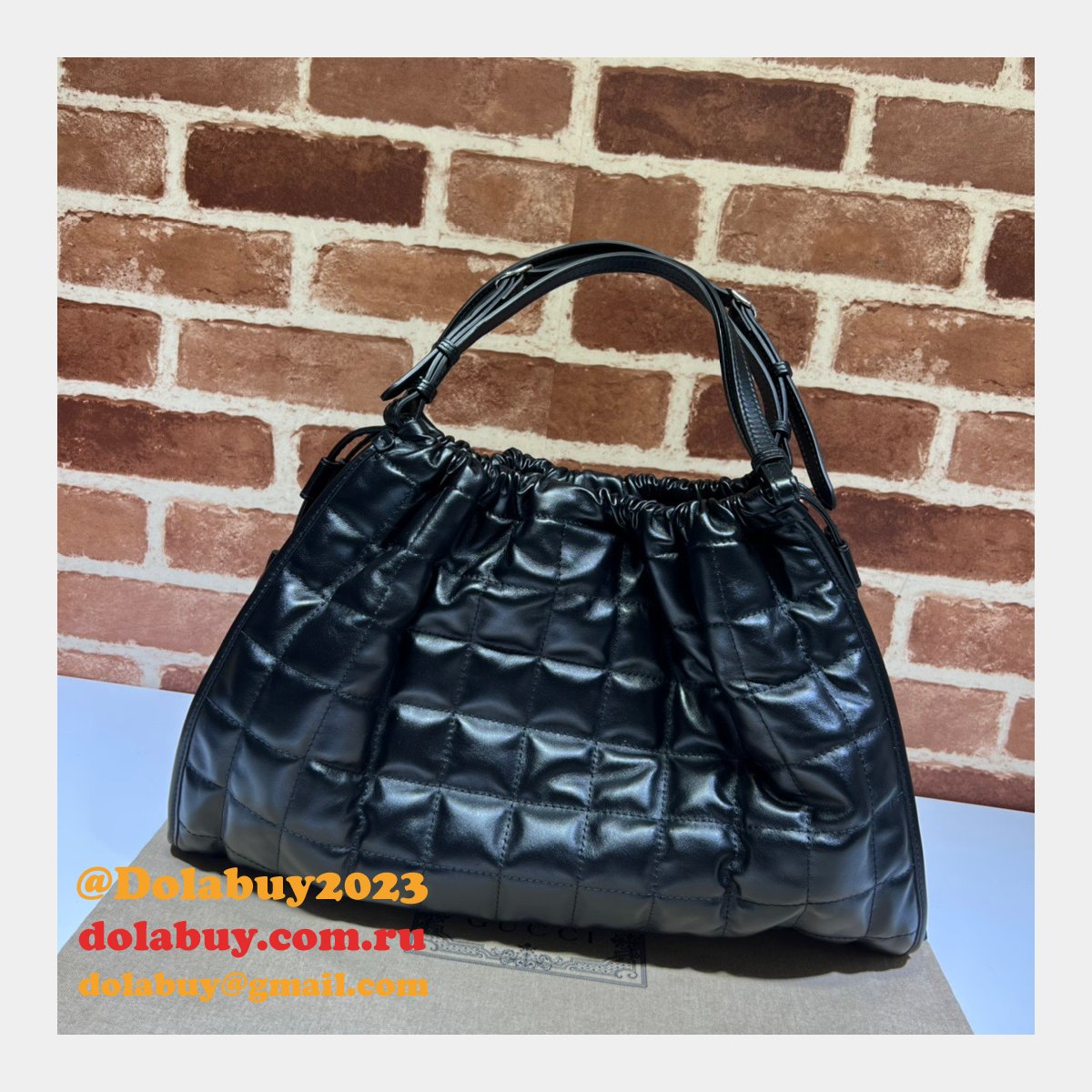 G*u*i luxury deco top quality 746210 tote fake bag