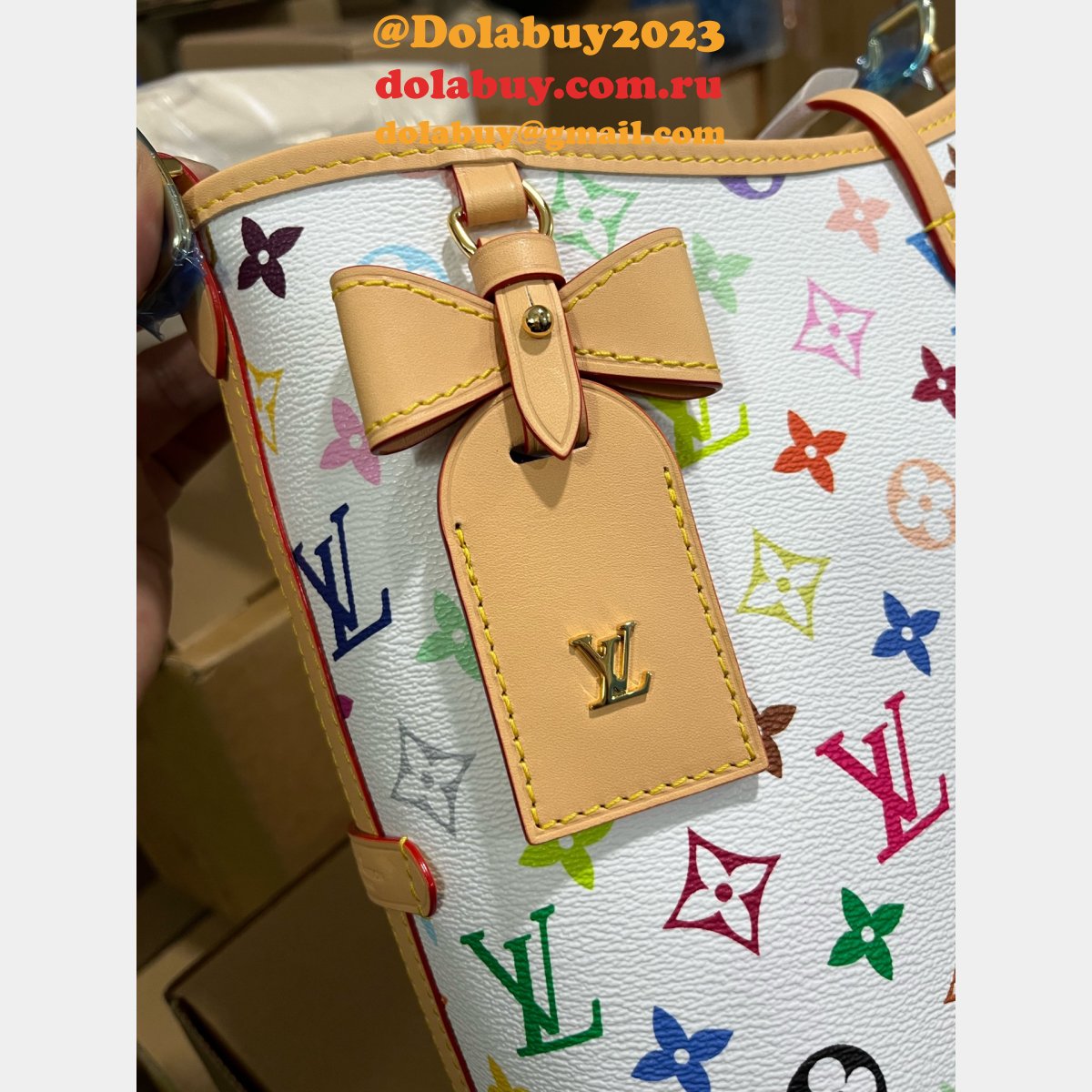 LV x TM CarryAll M13661 Louis Vuitton Knockoff Designer Bags