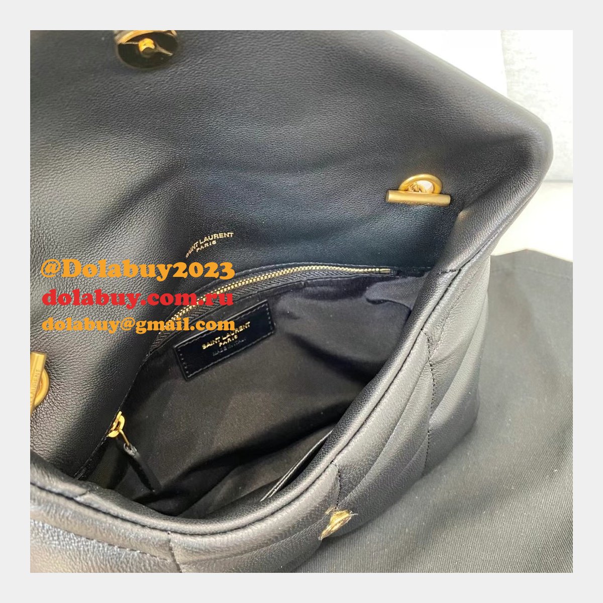 Top Quality best YSL LOULOU PUFFER HANDBAG 23cm