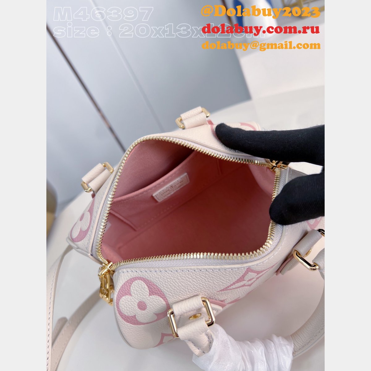 1:1 Mirror Speedy Bandoulière 20 M46596 Fake Louis Vuitton Bag