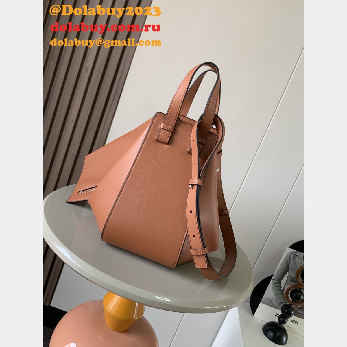 Small Top Quality Loewe Hammock Bag In Classic Calfskin