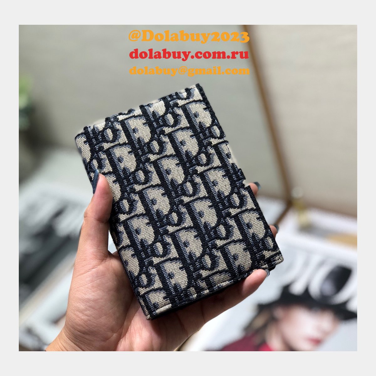 AAA+ Replica Dior Passport Holder