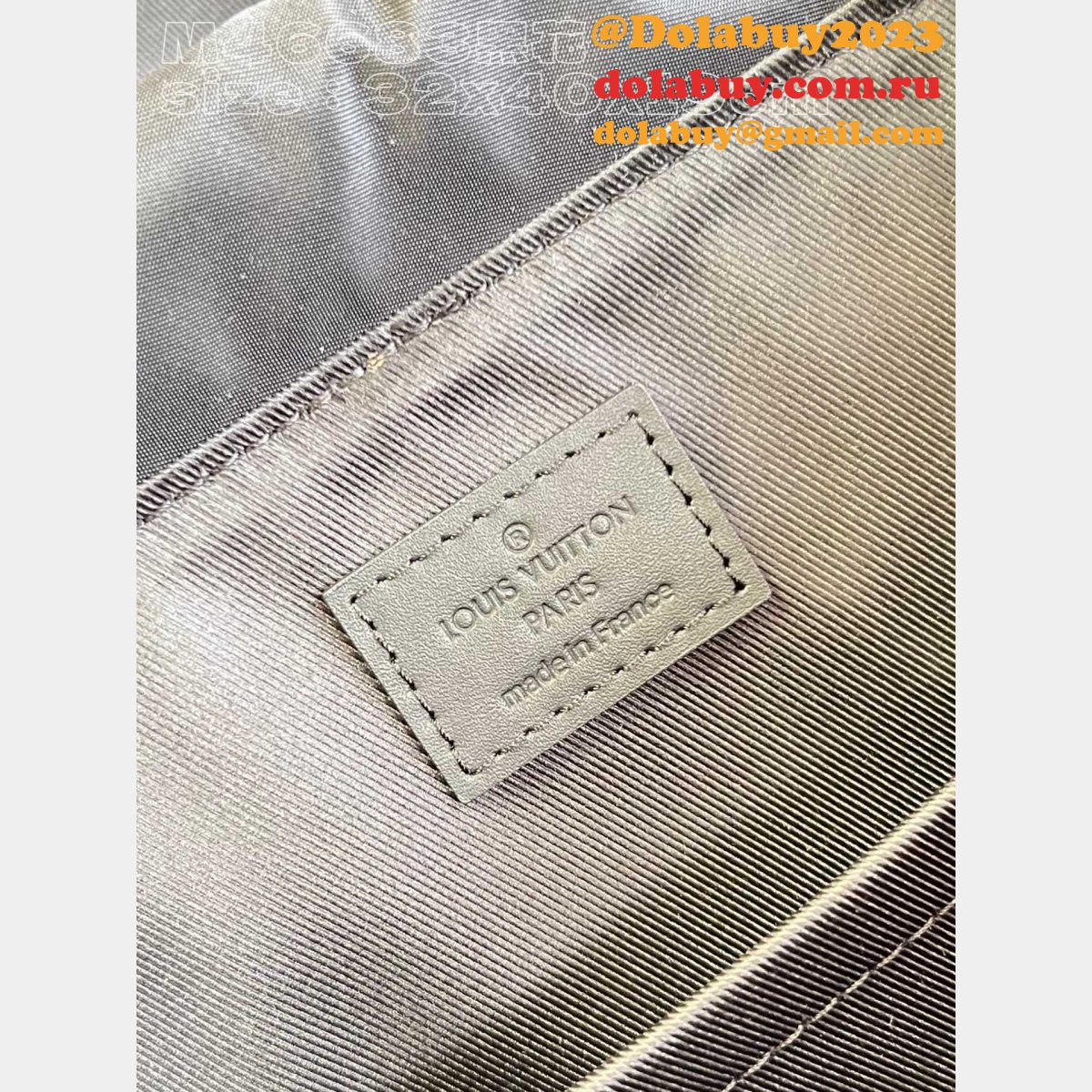 Montsouris Backpack Replica Louis Vuitton M46683 Eclipse Canvas