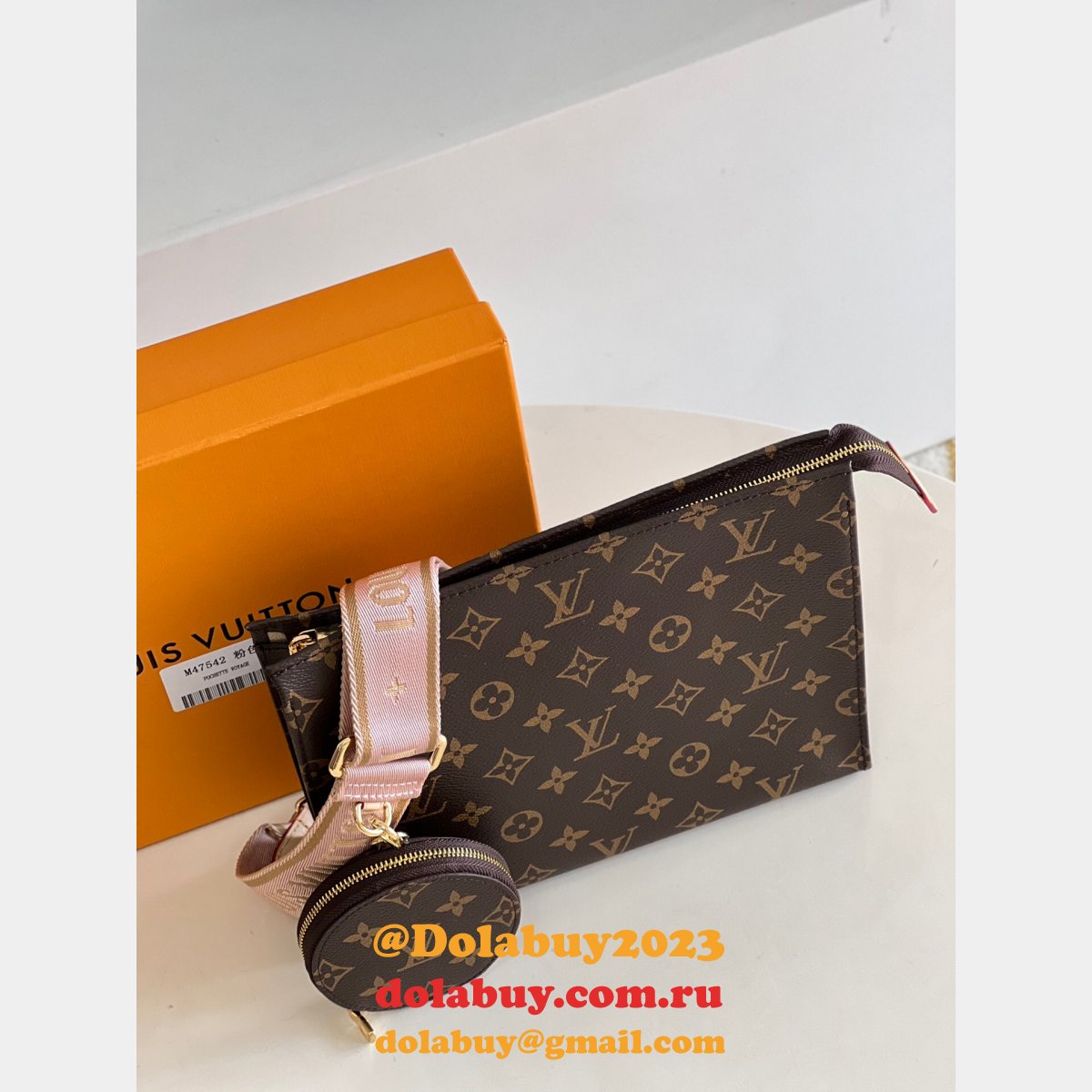 2022 Best High Quality Louis Vuitton Toiletry Pouch M47542 Replica bags