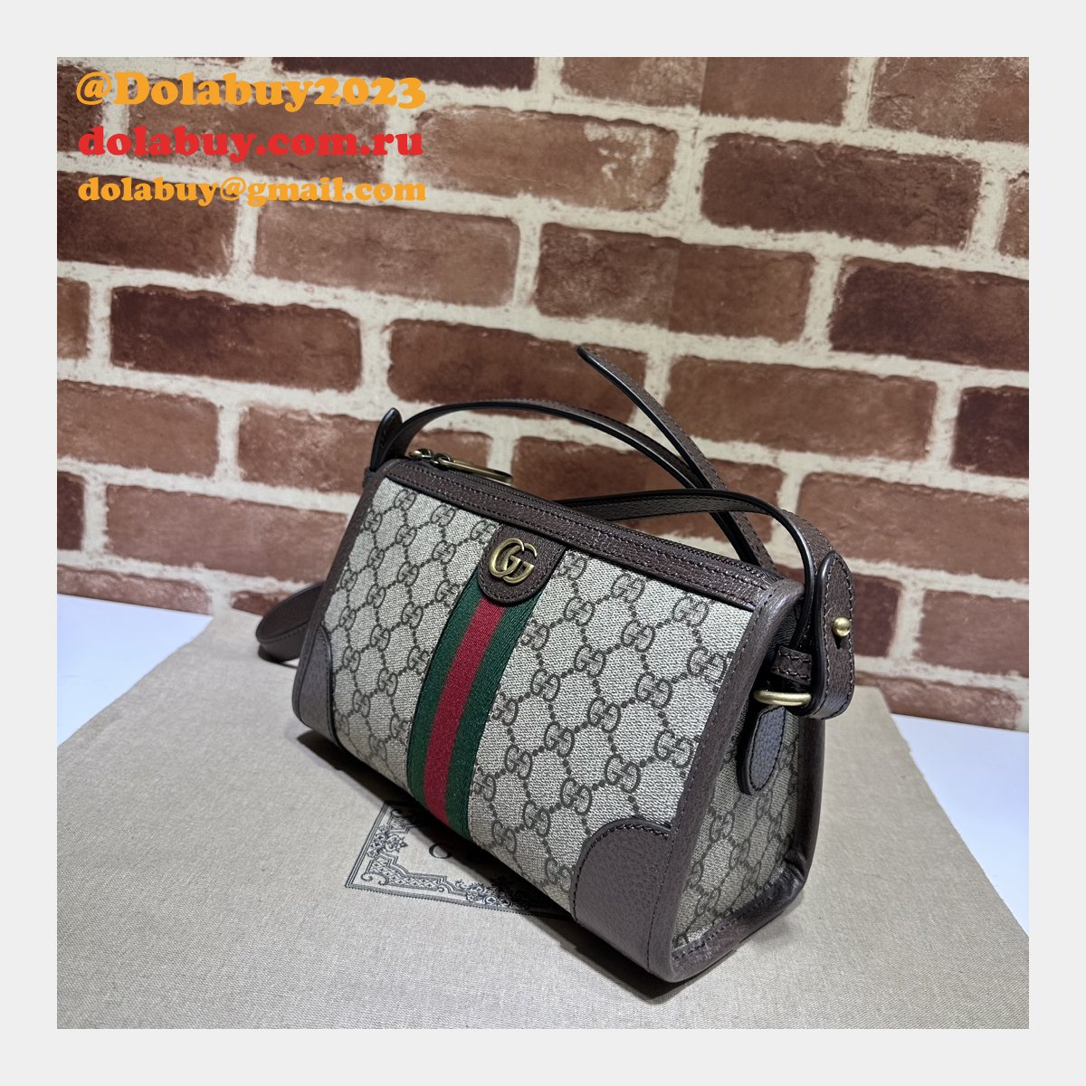 ophidia messenger knockoff G*u*i duplicate 752581 bag