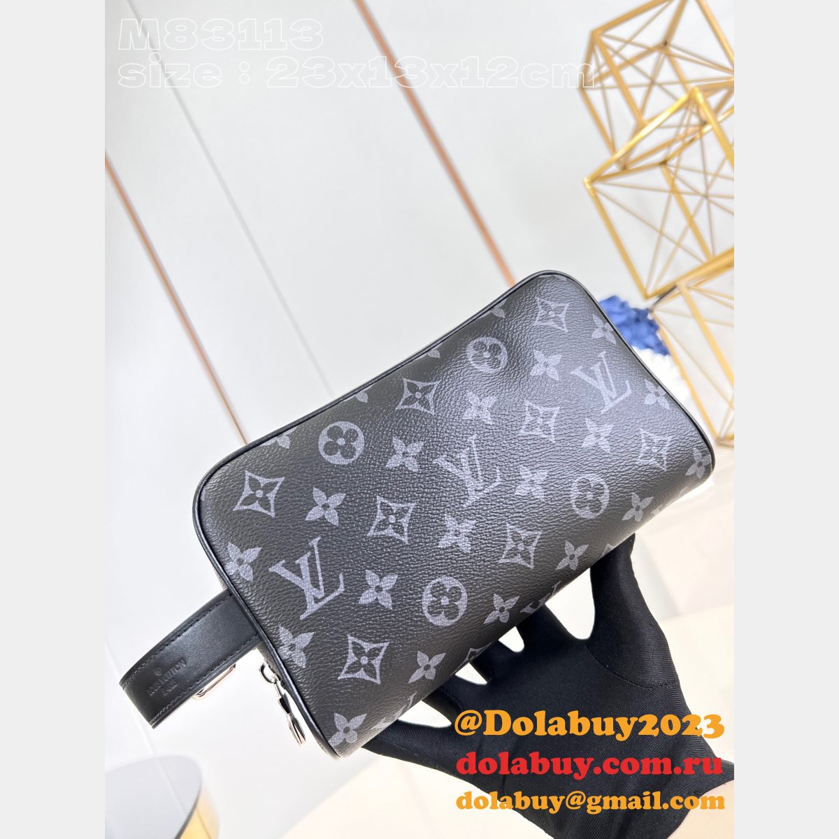 Locker Dopp Kit Monogram M83112 Men Replicas Louis Vuitton Travel