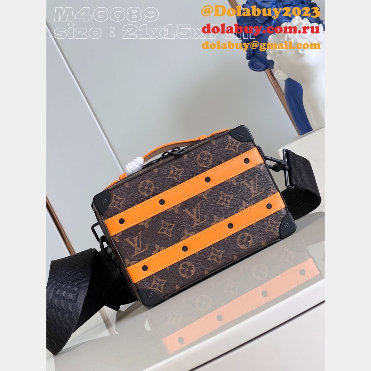 Best M46689 Handle Soft Trunk Louis Vuitton High Quality Fake Bag