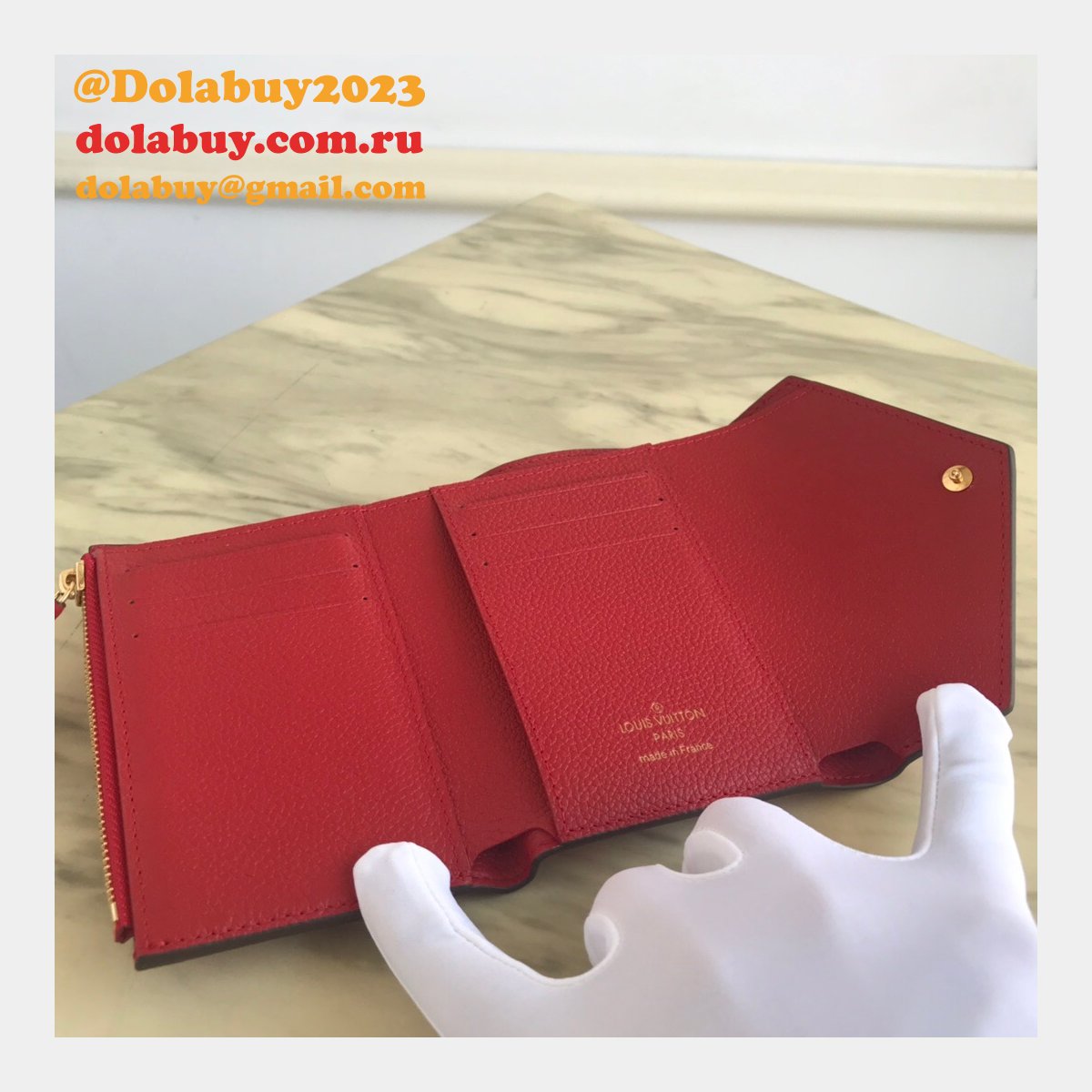 Replica Victorine Wallet Monogram Empreinte Leather M64060