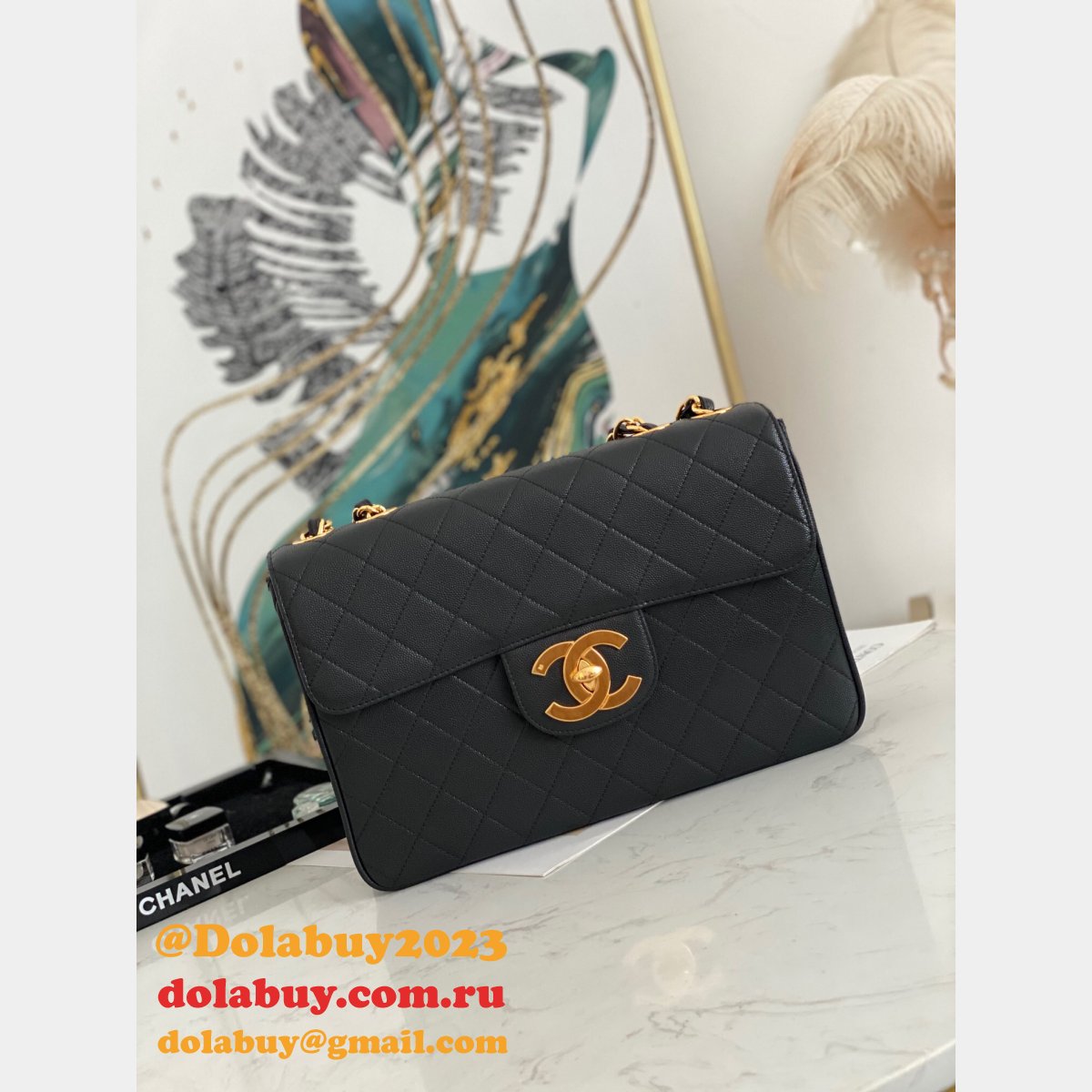 7 Star Site For Replica CC CF Black Bags Sale China