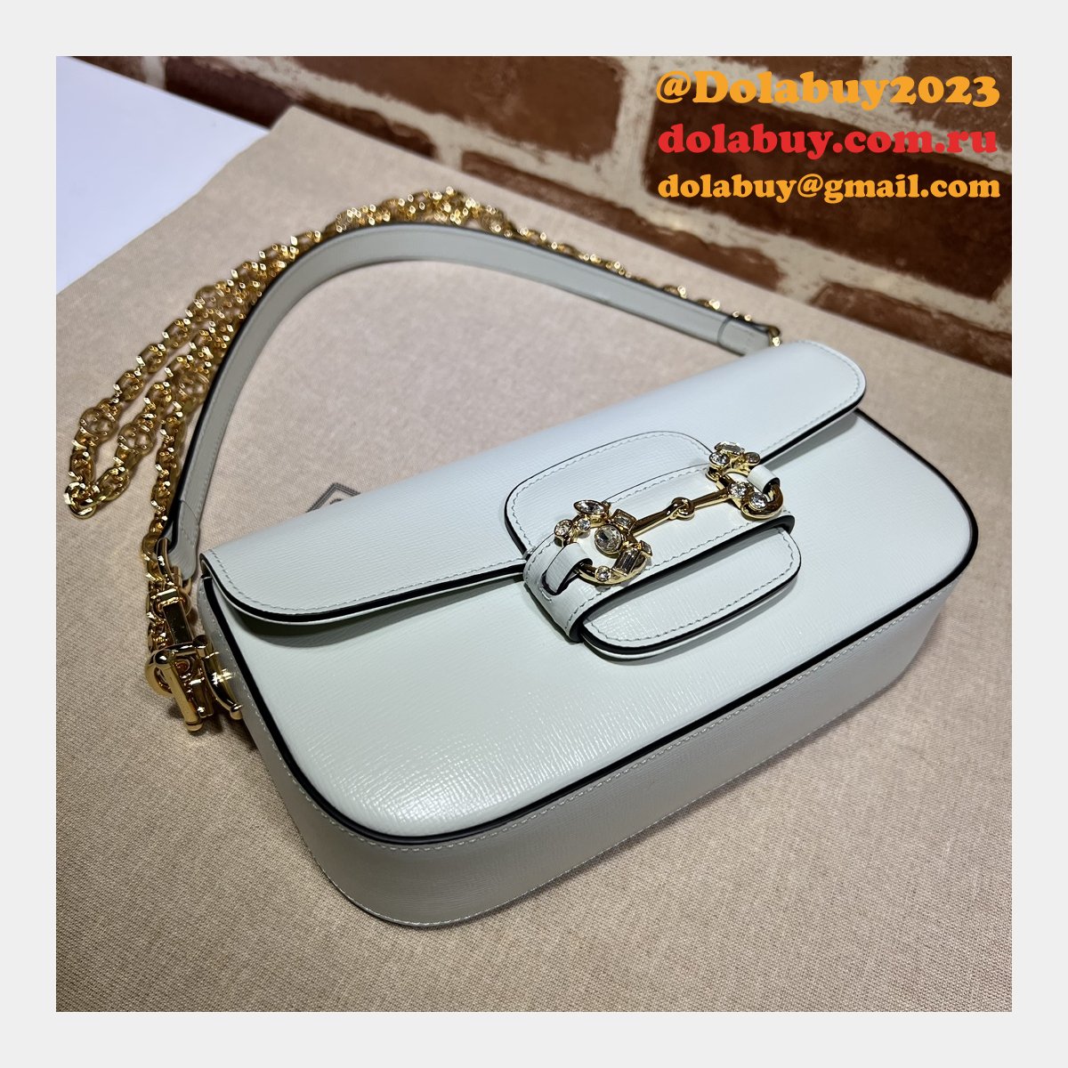 replica G*u*i horsebit 1955 shoulder chain 735178 designer bag