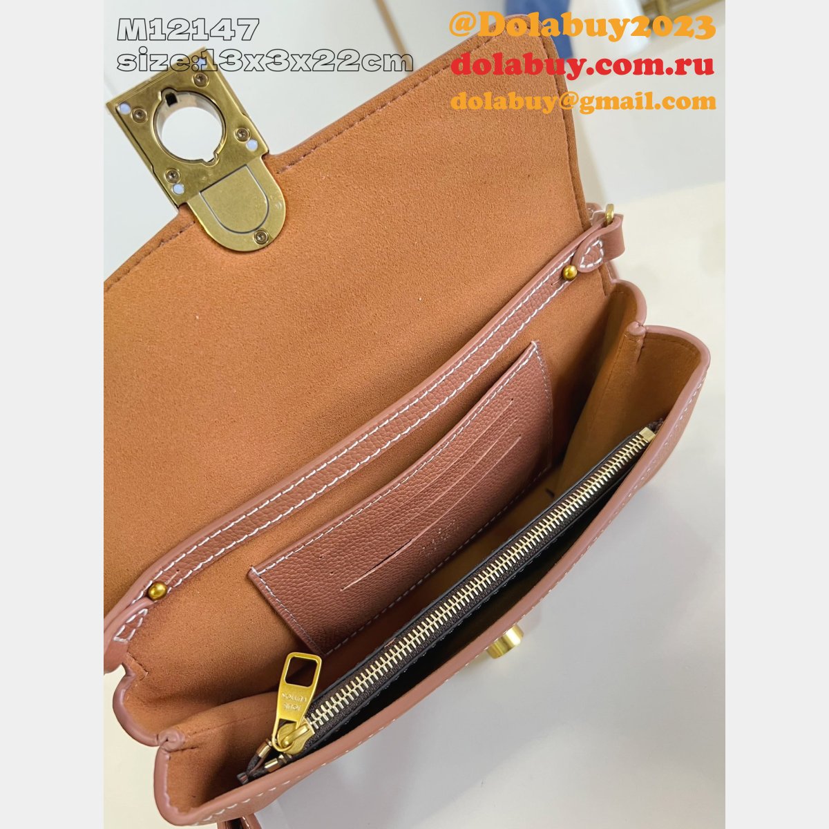 Louis Vuitton Designer Wallet On Chain Low Key M12147 Brown Bag