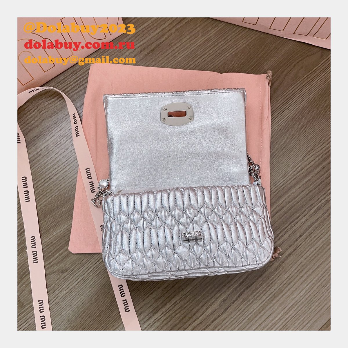 Luxury Designer Replica Miu Miu 5BP079 Cloquet 7 Star Bag