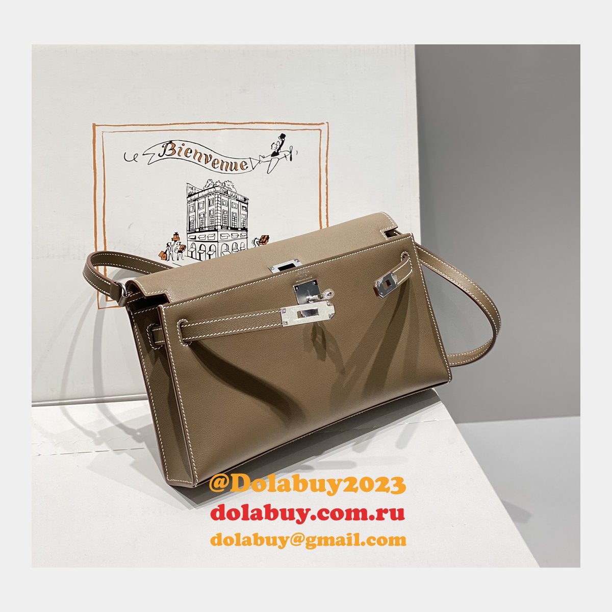 Luxury hermes kelly elan Customized Madame BAG