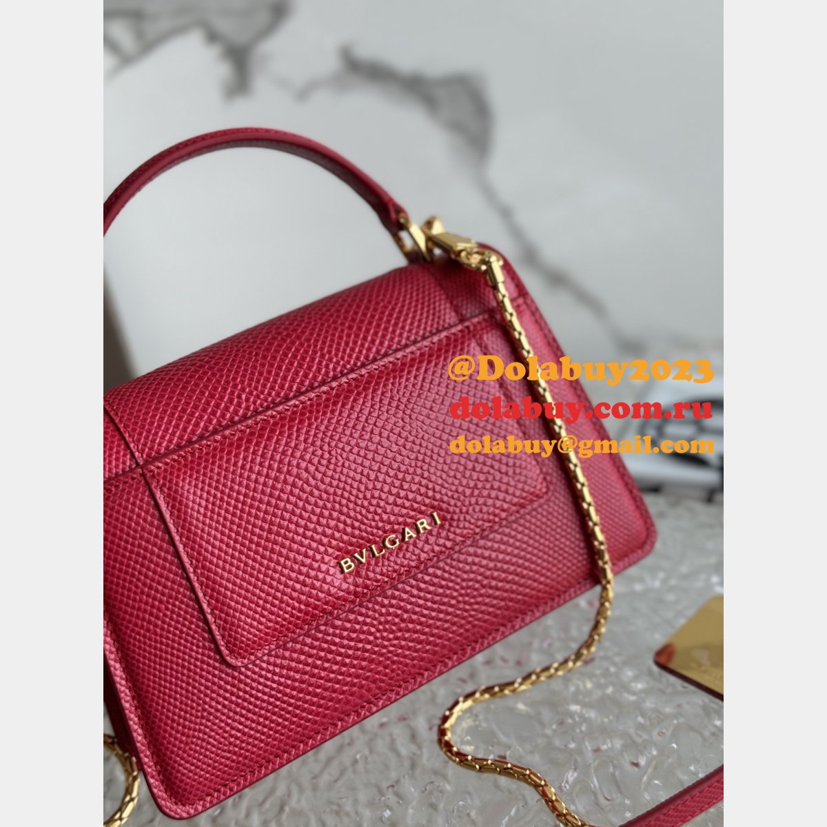 Designer BVLGARI SERPENTI FOREVER Scale Mini Tote Bag