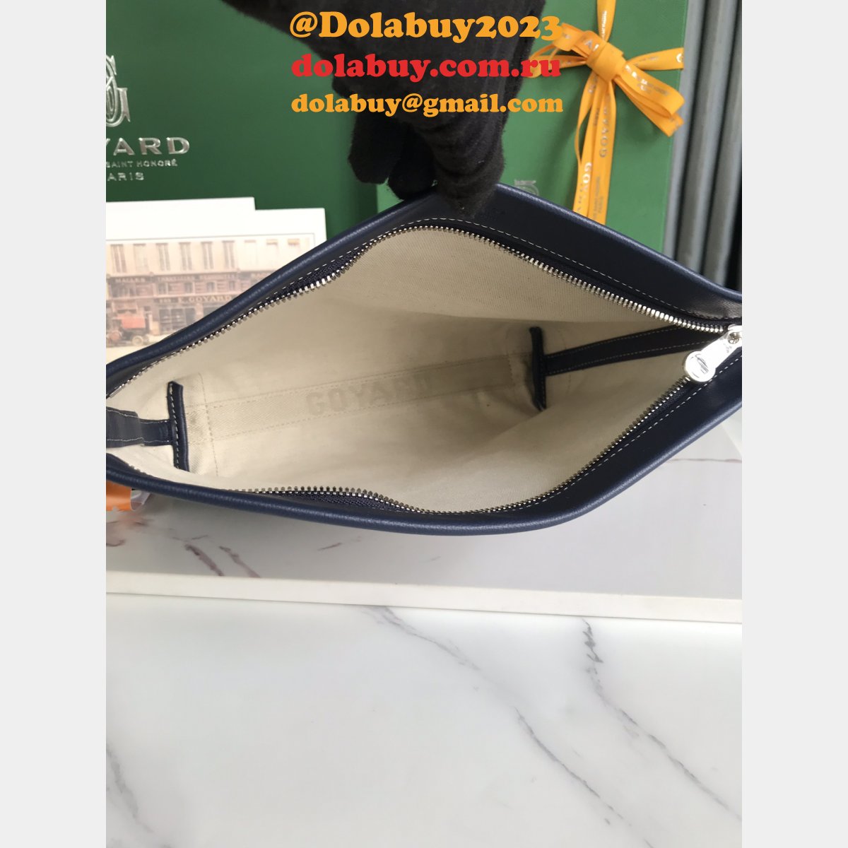 Duplicate goyard 1:1 Mirror Conti clutch