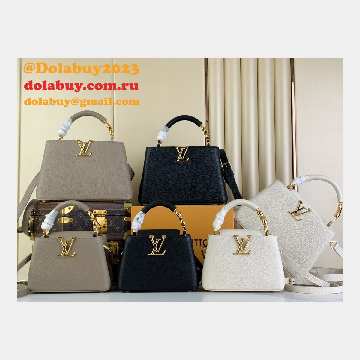 The Capucines M48865 M24989 M24698 Louis Vuitton Designer Replica Bag