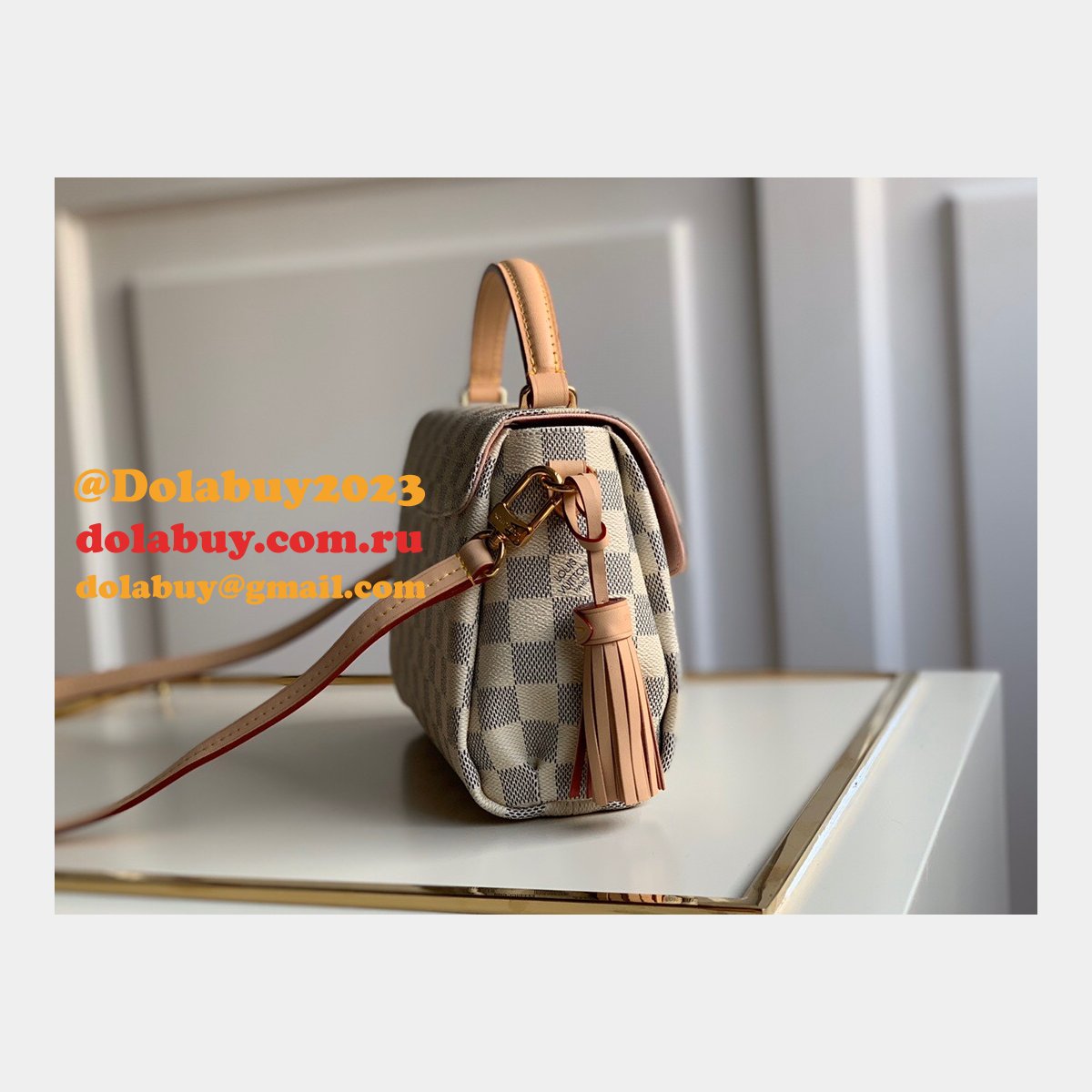 Louis Vuitton Replica N41581/N53000 Croisette Damier Azur Canvas