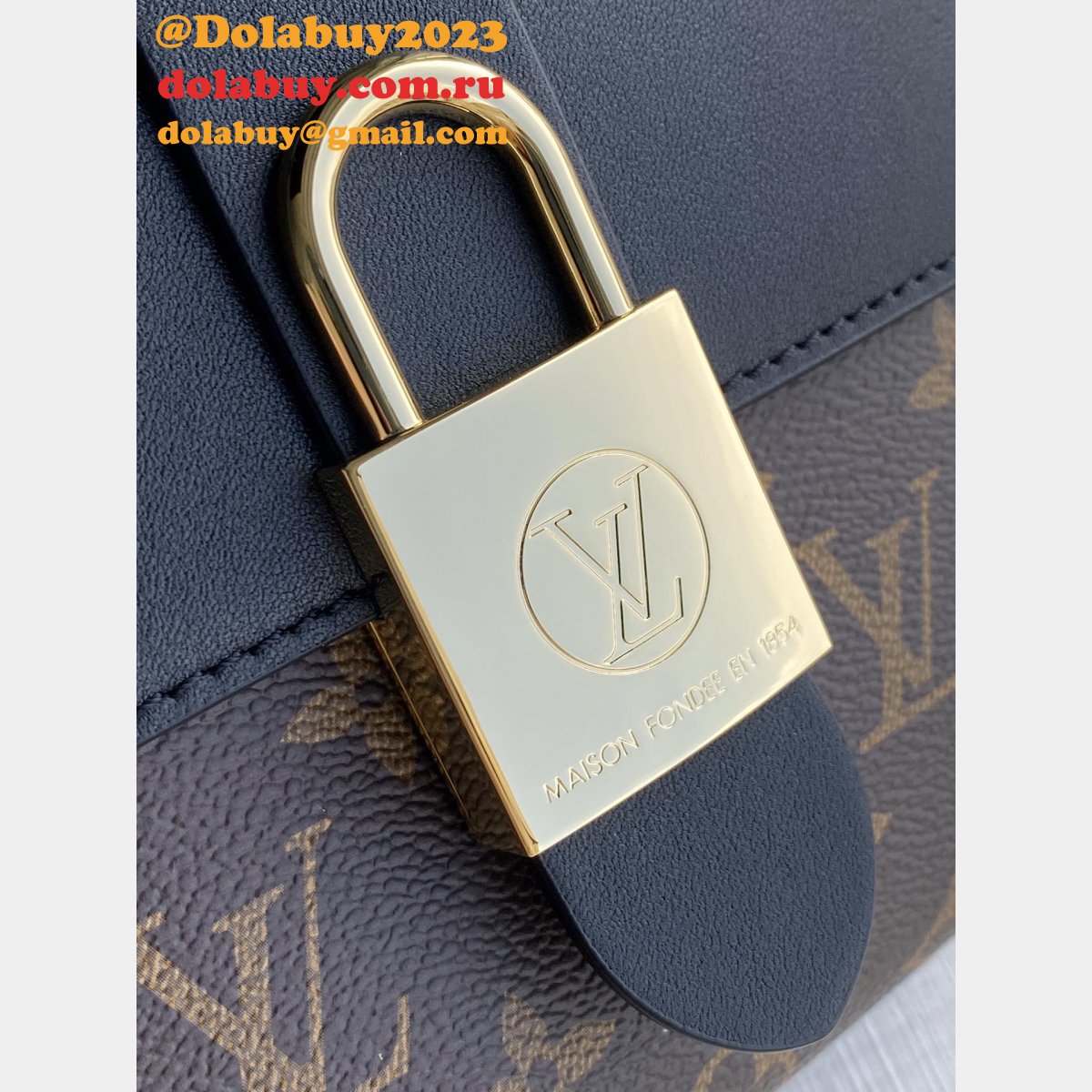 Louis Vuitton Monogram Canvas Locky BB Bag M44141 Black Top Quality Bag