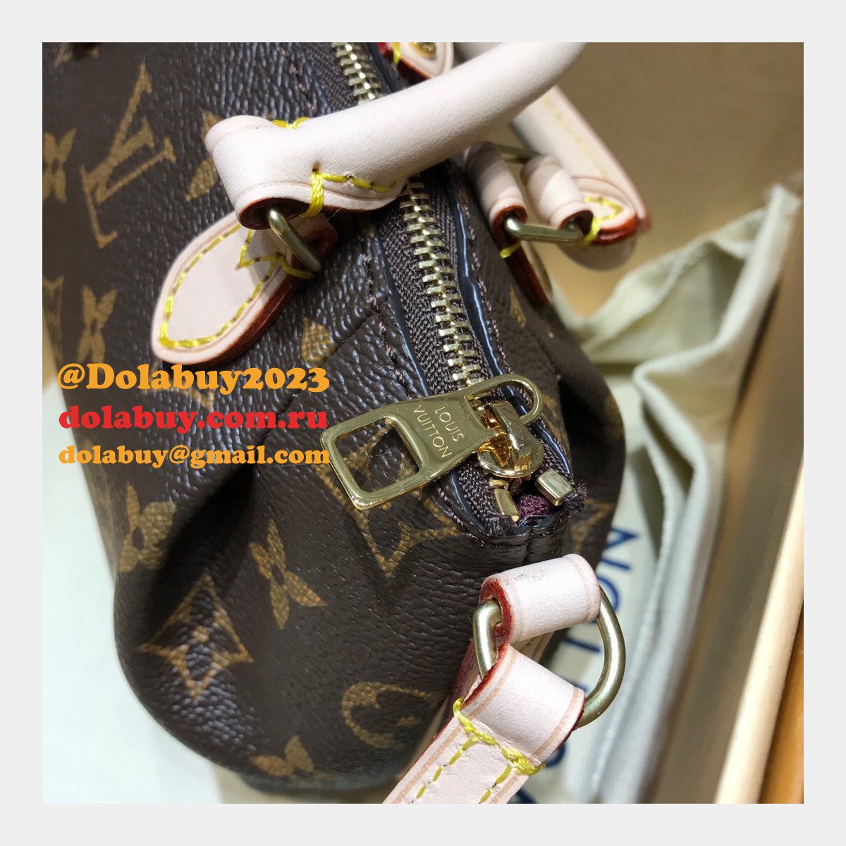 Louis Vuitton Nano Noe Monogram M61253 Brown Top Quality