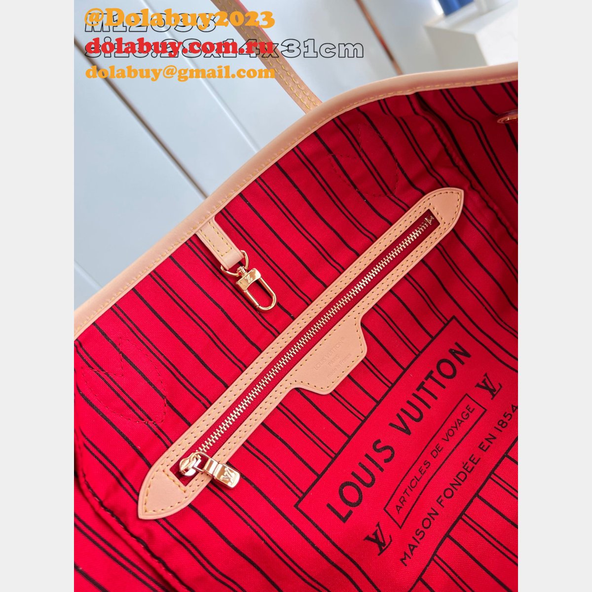 Louis Vuitton Inspired M12096 Neverfull Bandoulière Inside Out Bag