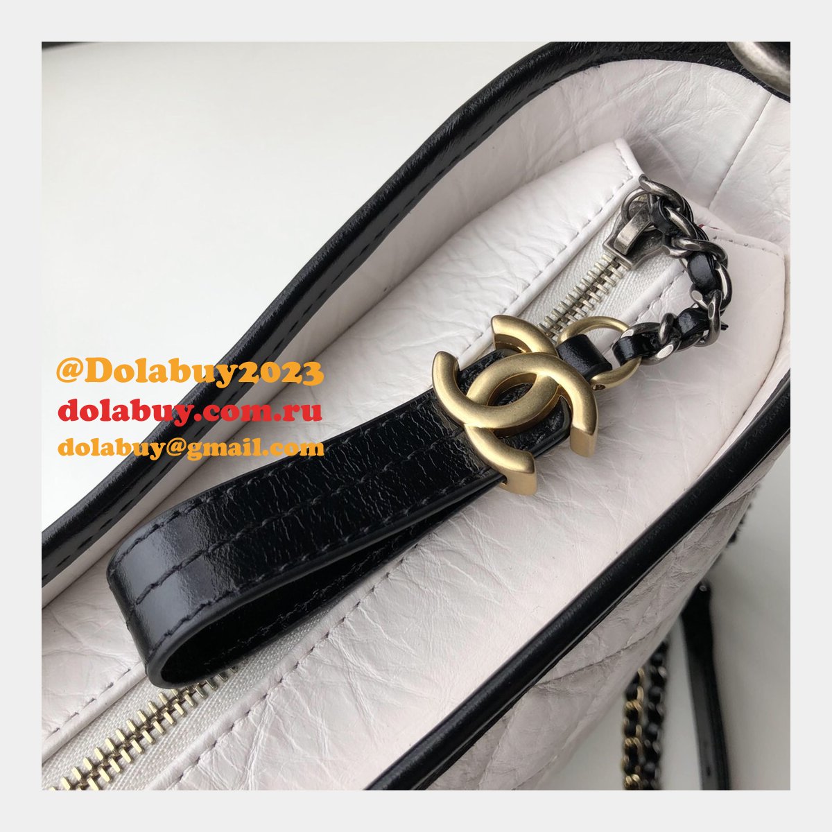 Best CC Gabrielle hobo bag 28cm Black White