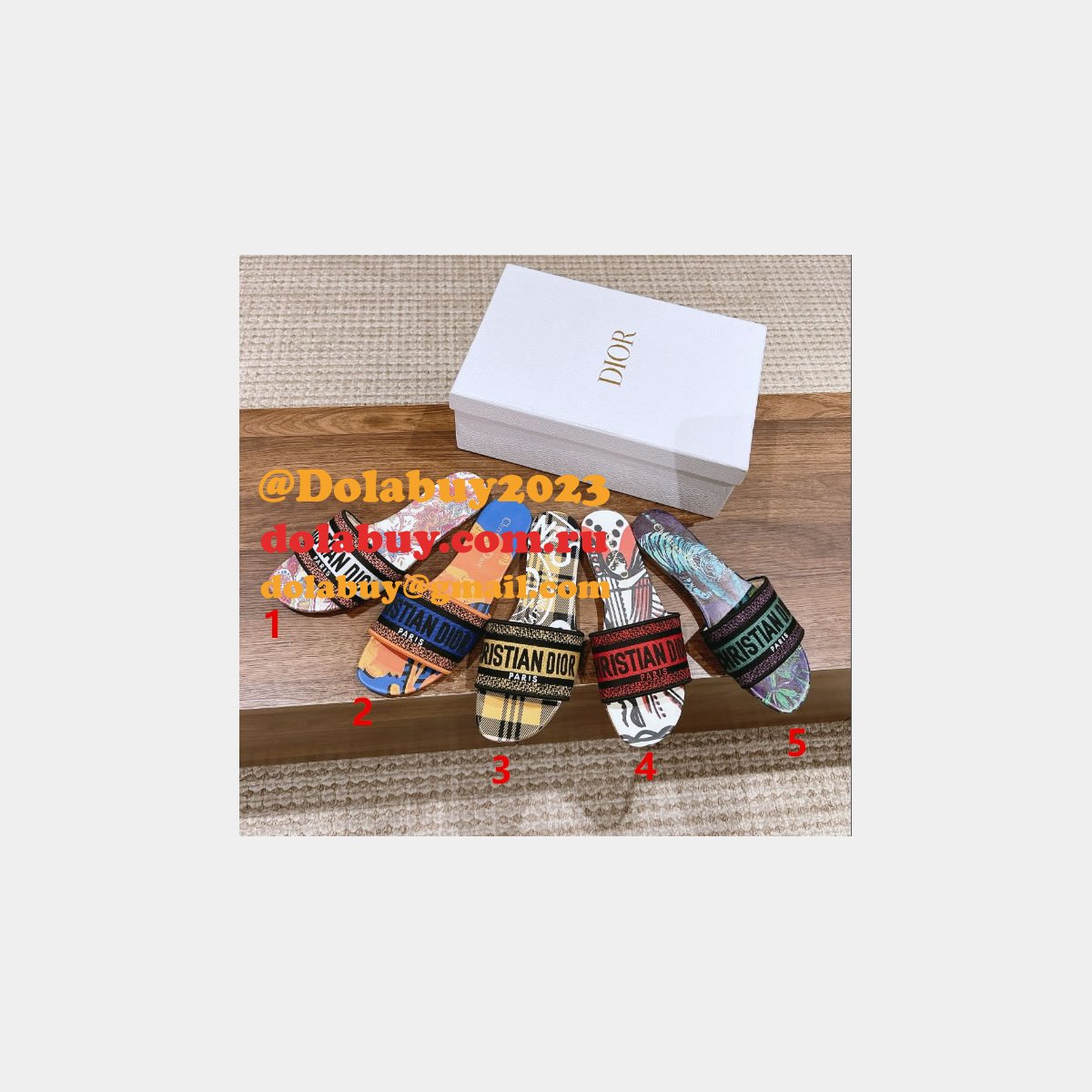 Fashion 7 Star Perfect DIOR DWAY SLIDE