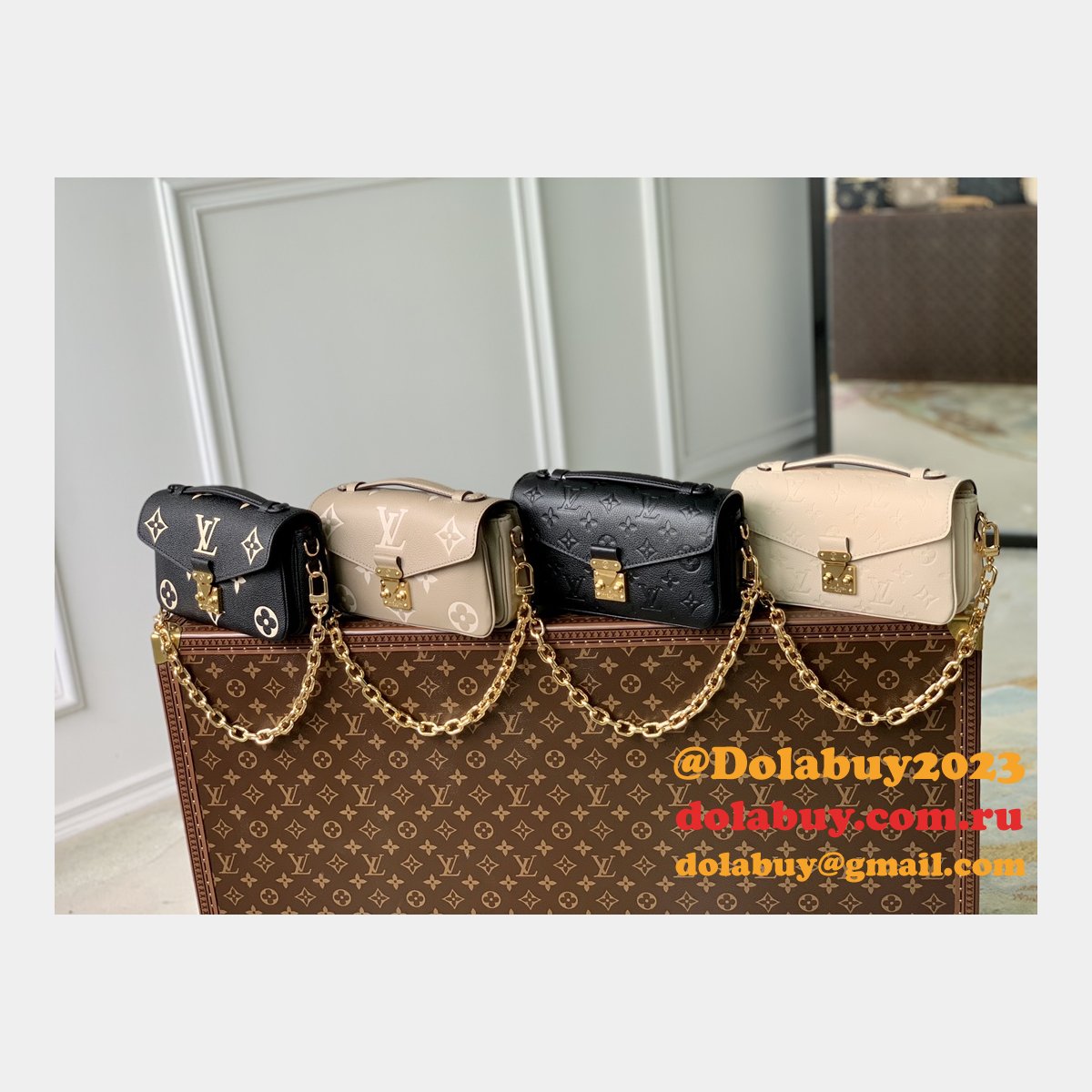 Replica Louis Vuitton Pochette Métis East West M46595 Perfect Bag