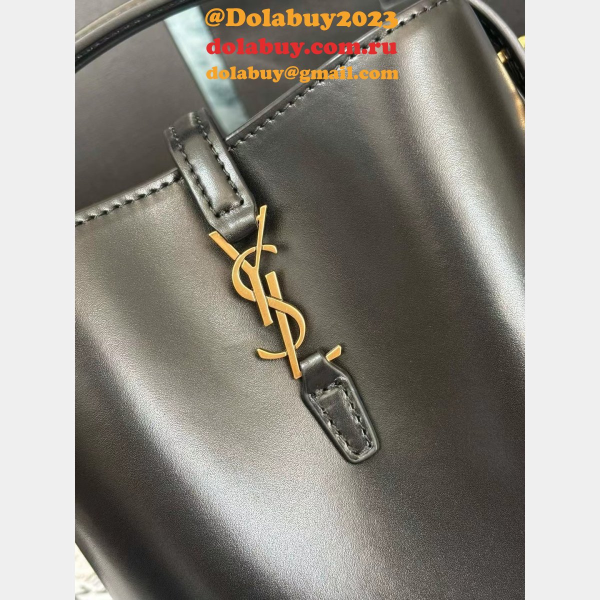 YSL Fake LE 37 AAA+ Hobo In Shiny 765870 Replica Saint Laurent Bag