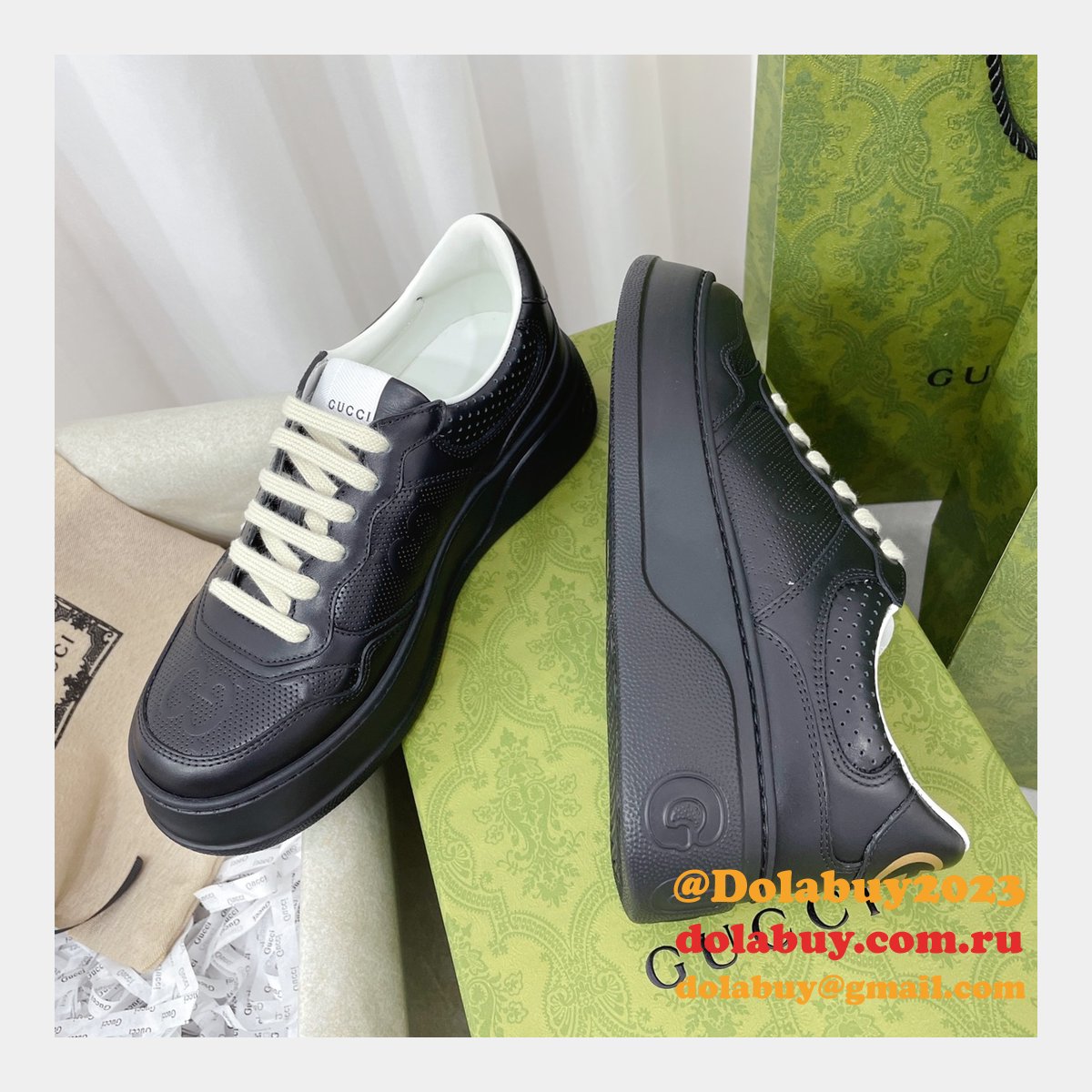 G*u*i replica gg logo shoes online