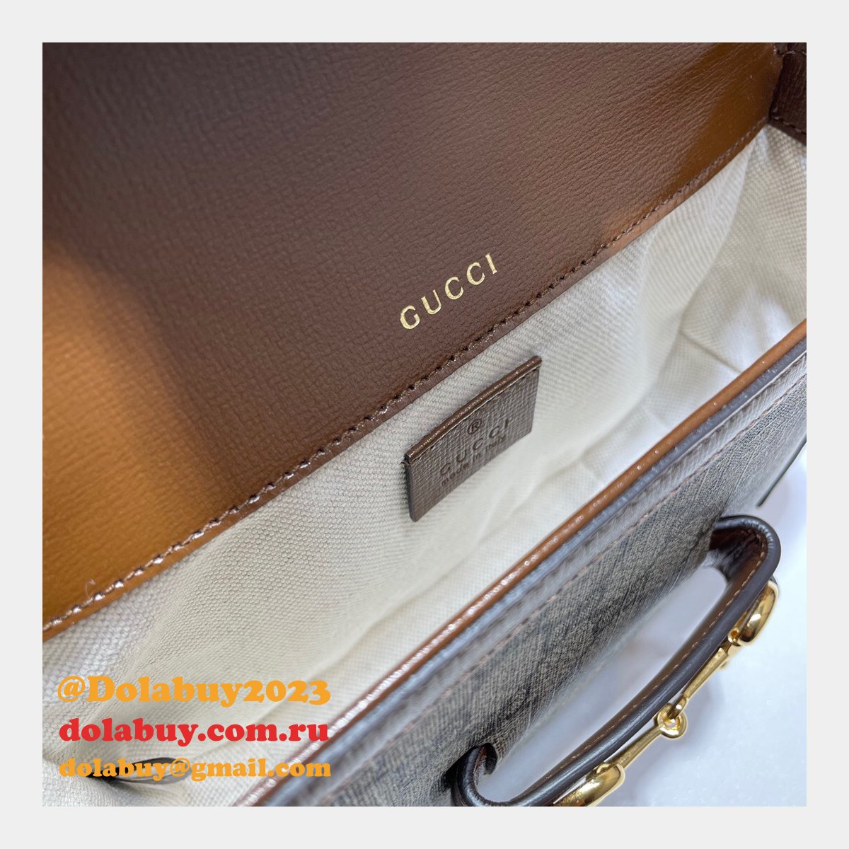 G*u*i beige replicas horsebit 1955 mini aaa bag